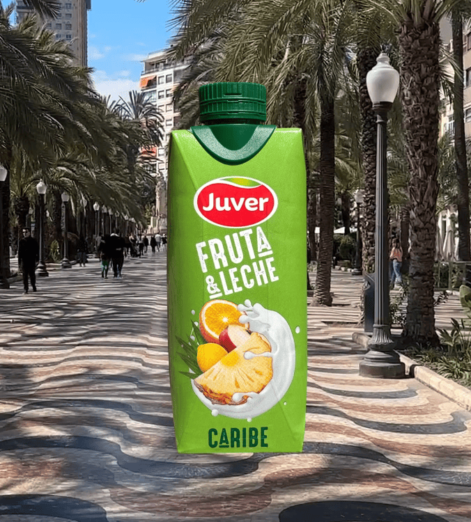 Brick Juver Fruta & leche explanada Alicante